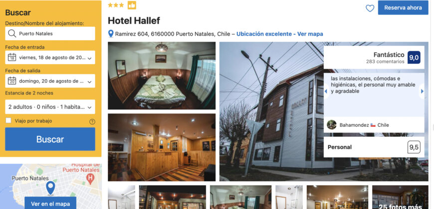 SE VENDE HOTEL HALLEF, PATAGONIA, PUERTO NATALES